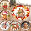 The Gingerbread Man Round Area Rug Merry Christmas Bedroom Kitchen Mat Indoor Floor Accent Bathroom Living Room Home Carpets