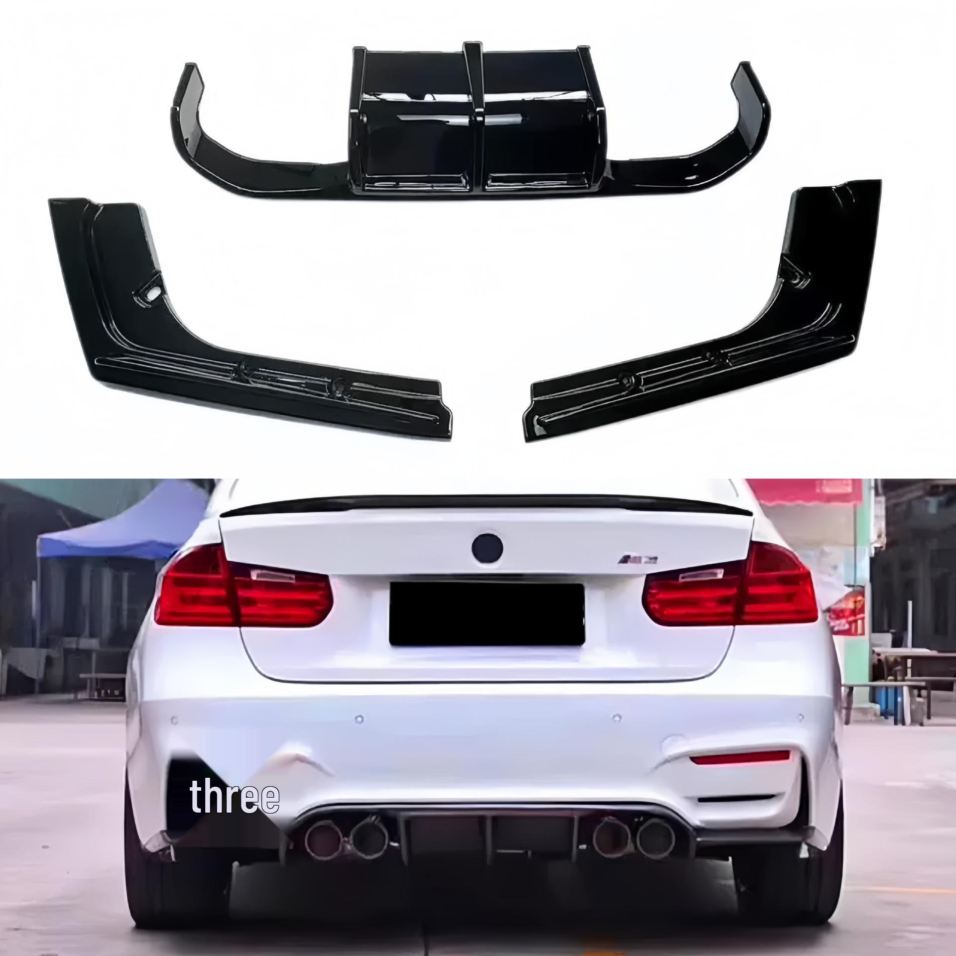 

BMW 3 Series F30/F35 M3 Style Rear Lip with Lights - ABS Material M3 style without lights (Gloss Black)