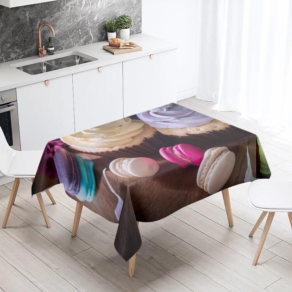 Fata de masa Cupcake Gourmet Impermeabil Dreptunghi Decor petrecere Nunta Masa Restaurant Bucatarie Acasă