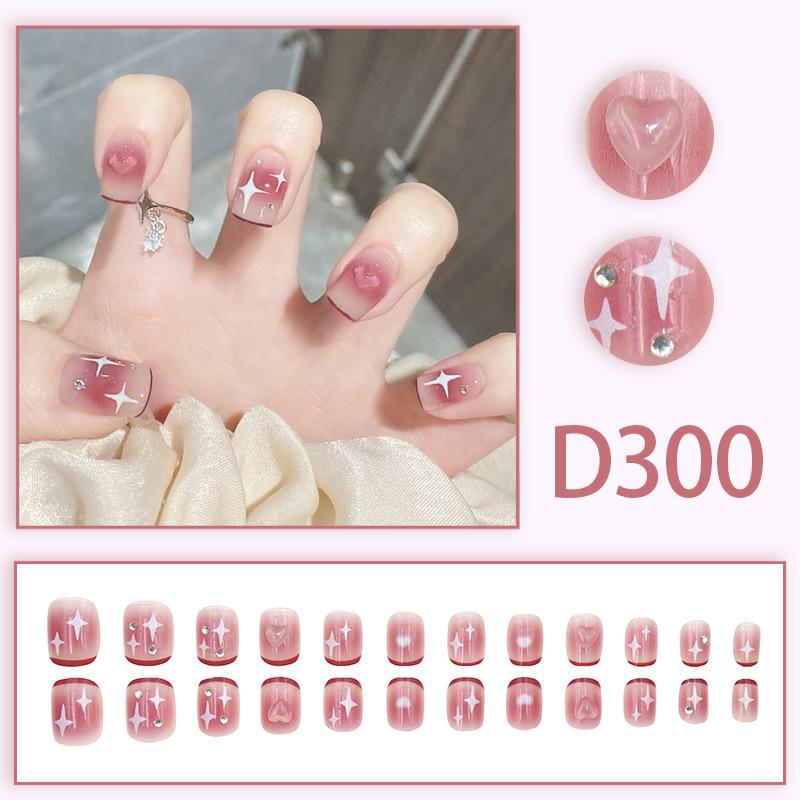 Blush Ice Transparent False Nails - Influencer Style, TikTok Trend, Girlish Manicure Patches