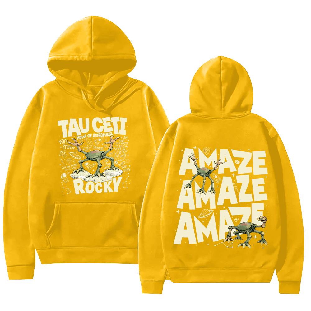 Project Hail Mary Hoodies Rocky Tau Ceti Home of Astrophage Cartoon Print Sweatshirts Sci Fi Lovers Gift High Street Tops Unisex Tops