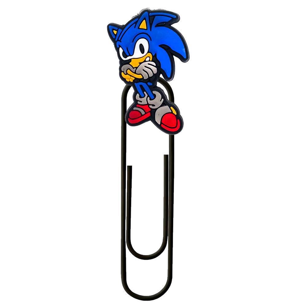 Sonic the Hedgehog Cute Metal Bookmark Paper Clip - Colorful DIY Stationery Ornament