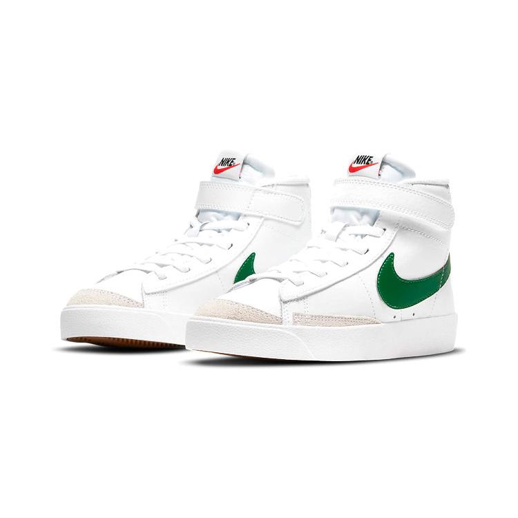 Nike Blazer Mid '77 PreSchool 'White Pine Green' (Unisex) White / Pine Green / Black / Pine Green Kids' Skateboarding Shoes DA4087 115