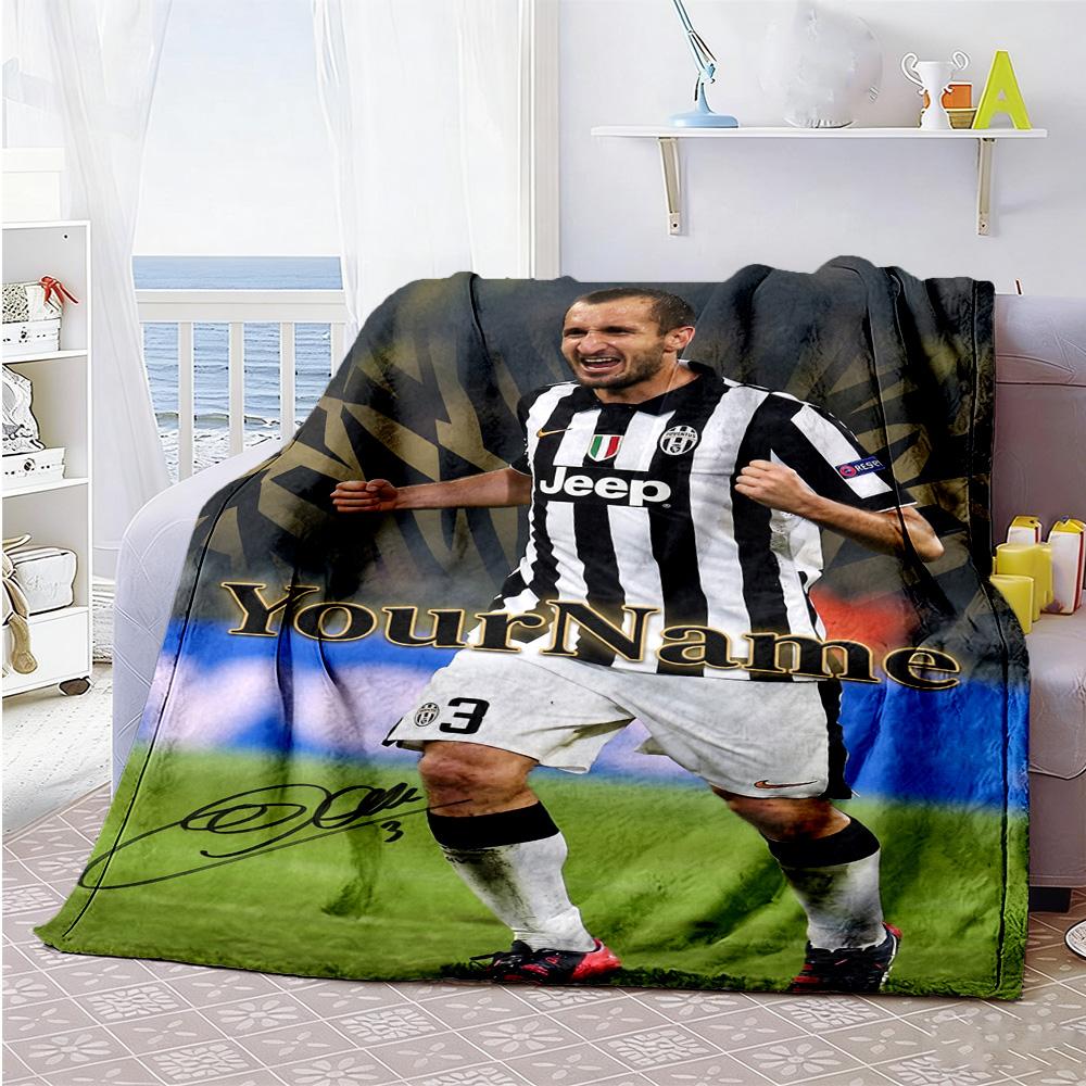 Juventus Personalized Name Blanket Cozy Personalized Blanket Soft & Cozy for Bedding Seaside Picnics Office All-Season Use