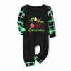 Christmas print family set long sleeved top and pants family set parent-child outfit