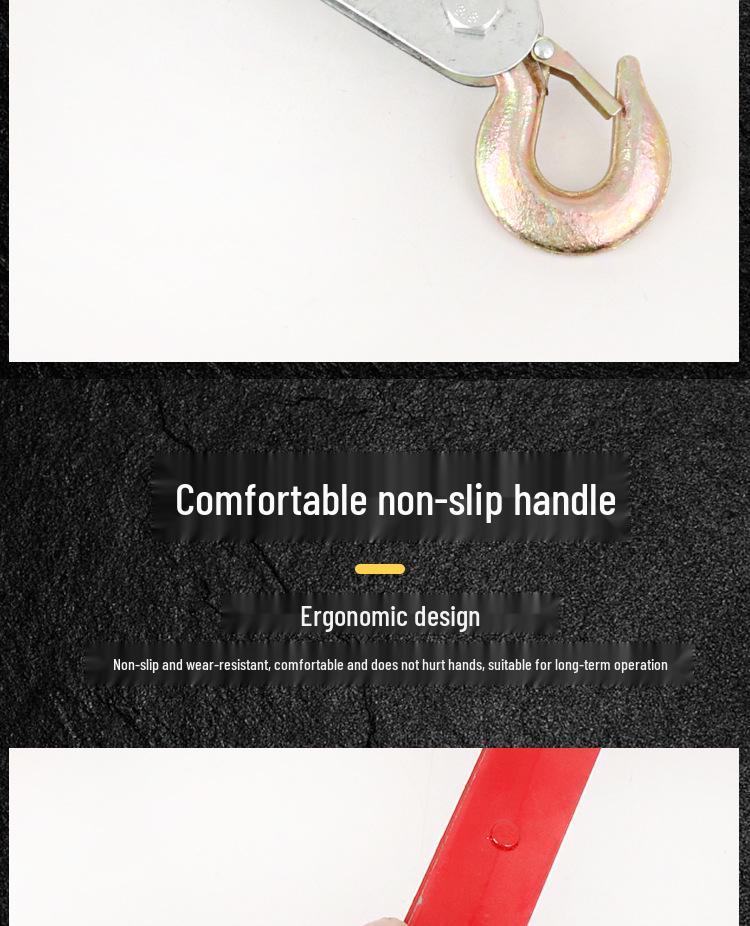 Manual Ratchet Steel Wire Rope Tensioner with Double Hooks for Trucks