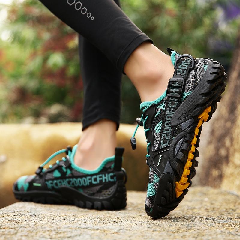 2026 Summer Men Women Trekking Hiking Shoes Summer Mesh Breathable Men Sneakers Outdoor Trail Climbing Sports Shoes Size 36-47