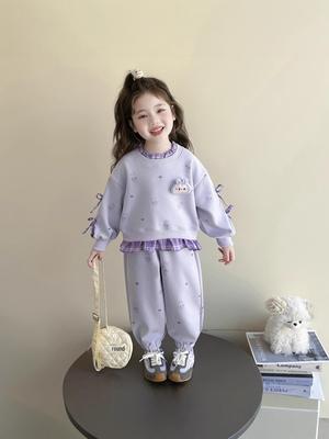 2025 Autumn New Cartoon Fashion Girls' Two-Piece Set