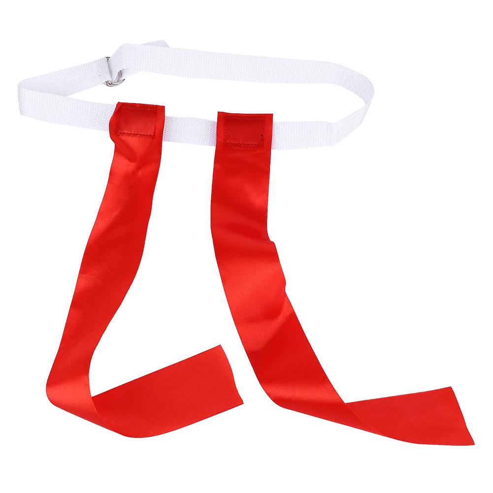 American Teenagers Race Sport Game Waist Tear Sonic Boom Belt Football Replacement Flag(Red)