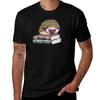 Adorable Literary Hedgehog Wearing Glasses T-shirt Essential T Shirt Anime T Shirts For Man T-shirt