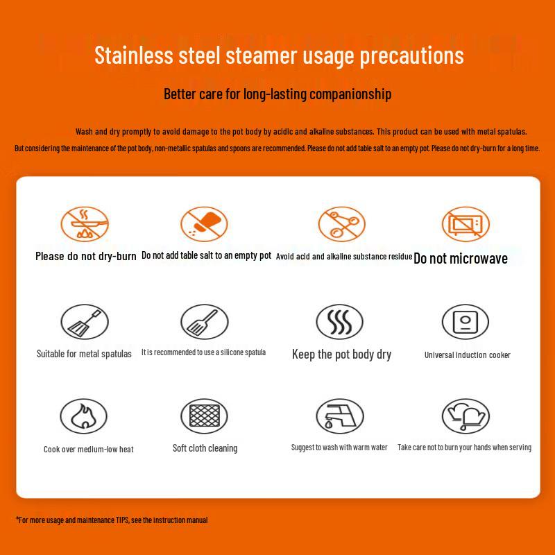 Supor 26cm Stainless Steel Double Layer Steamer