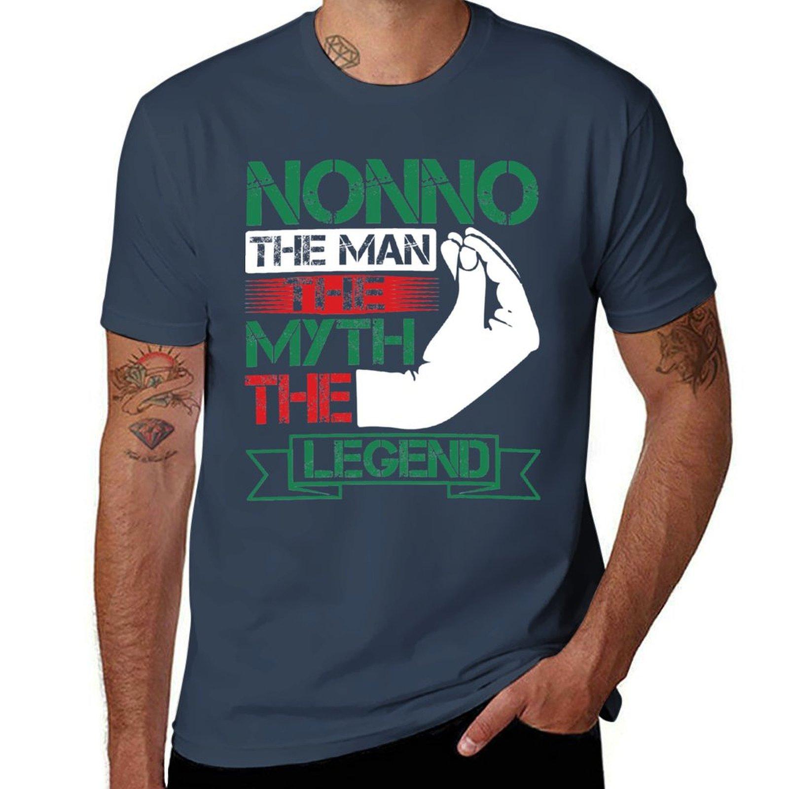 Men s Nonno The Man, The Myth, The Legend - Nonno T T-Shirt man t shirt luxury t shirt man plain mens graphic shirts T-Shirt S