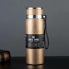 High-End Large Capacity Stainless Steel Thermos with Tea Infuser - Elegant Office Water Cup