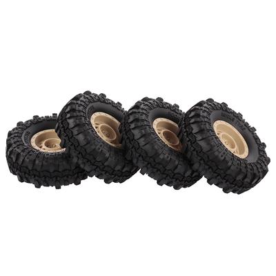 4pcs AUSTAR 110mm 1.9 Inch Rim Rubber Tyre Tire Wheel for 1/10 RC Car Traxxas HSP Redcat RC4WD