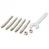 6pcs Grinding Head Chainsaw Sharpener Cylindrical Burr Silver