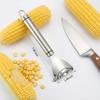 Home Y-Shaped Corn Peeler - Stainless Steel Fast Kernel Remover 3 Seconds Per Corn Kitchen Corn Shelling Lazy Tool
