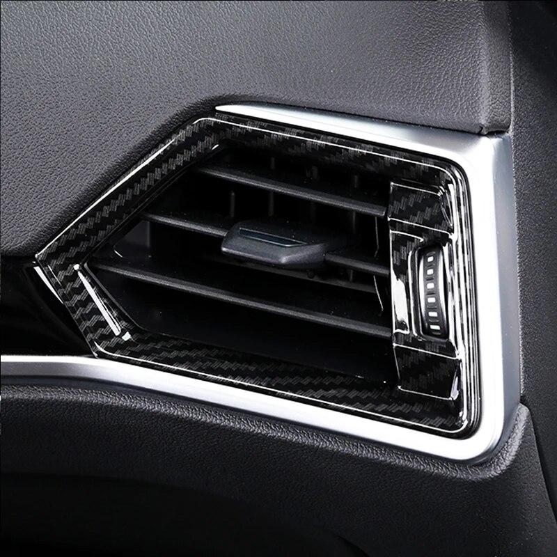 2PCS Car Center Console Front Air Outlet Vent Frame ABS Decoration Auto Interior Accessories For BMW 3 Series G20 G28 -21