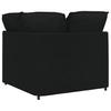 Modular Sofa Corner Module with Cushions Black 100 Cm