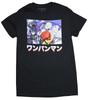 One Punch Man Adult New T-Shirt - Character Group Box Over Kanji