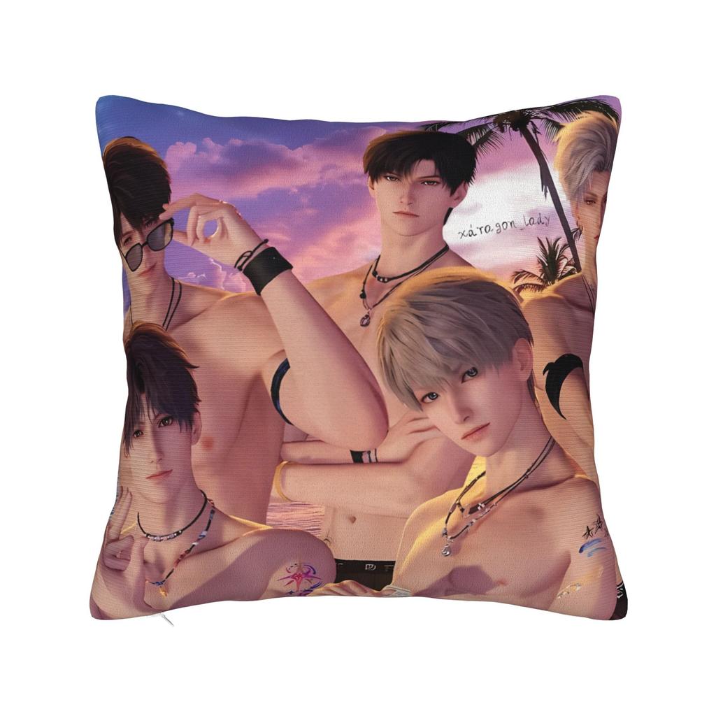 Love and Deepspace Pillow Cover Game for Girls Vintage Pillow Case For Wedding Party Home Decor Custom Pillowcases Present