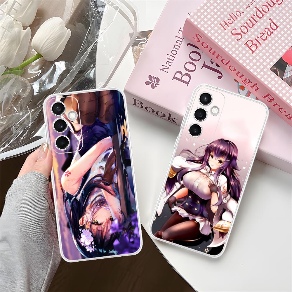Azur Lane Azuma Mobile Phone Case for Samsung Galaxy S25 S24 S23 S22 S21Plus FE Ultra Clear Colour Protective Smartphone Luxury