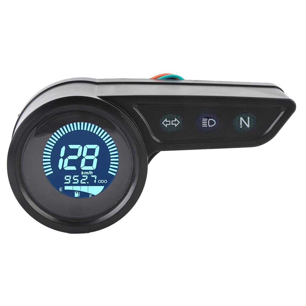 Motorcycle Speedometer Gauge Tachometer Odometer Universal Digital LCD Instrument
