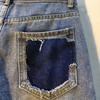 Jeans Shorts Women Summer  Short Pants High Waist Stretch Distressed Washed Diamonds Streetwear Straight Denims