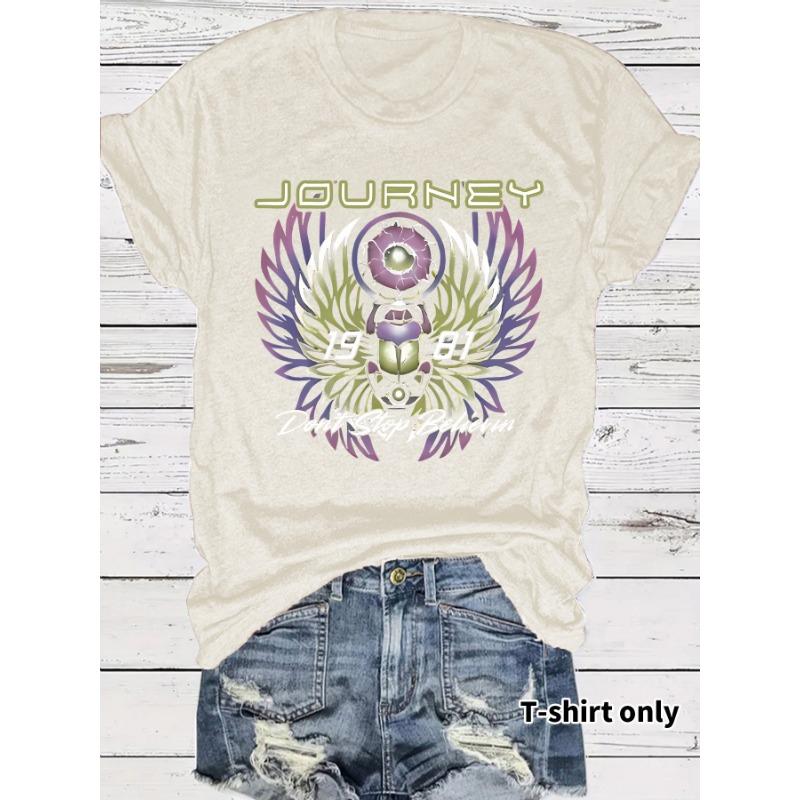 Damen Rock Kurzarm T-Shirt