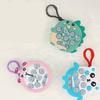 Handheld Game Console Keychain Light Up PopGame Toy Sensory Fidgets Toy Push Bubble Keyring with LED Kids Stress Toy