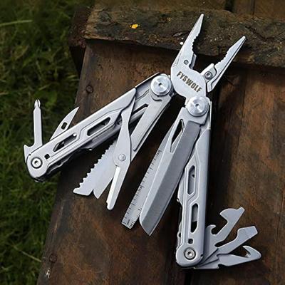 18-in-1-Multitool mit Sicherheitsschloss, Multi-Tool-Tasche aus Edelstahl mit Nylonscheide, Multi-Tool-Tasche für Survival, Wandern und Camping