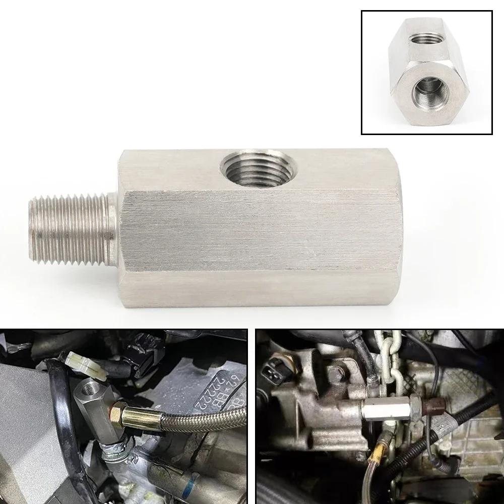 Neuer Seitenloch-Öldruckschalter-Stecker 1/8 NPT Buchse auf 1/4NPT 1/8NPT 1/8BSPT M10 M12 M14*1.5 Zuleitungsleitung Messgerät T-Stück Adapter