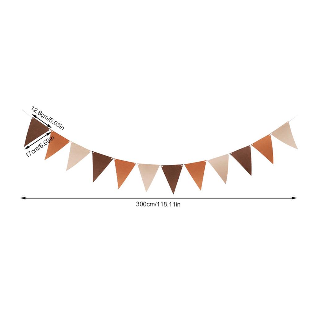 300cm Felt Flag Banner Fabric Multicolor Bunting Triangles Flags Garlands Wedding Baby Shower Birthday Party Home Hanging Decor