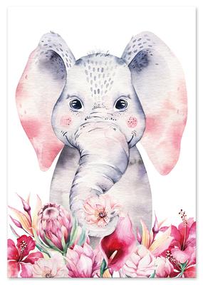 Elephant Poster for Children's Room
