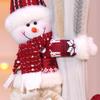 Kreative Weihnachts-Raffhalter: Schneemann & Alter Mann Cartoon Ornamente