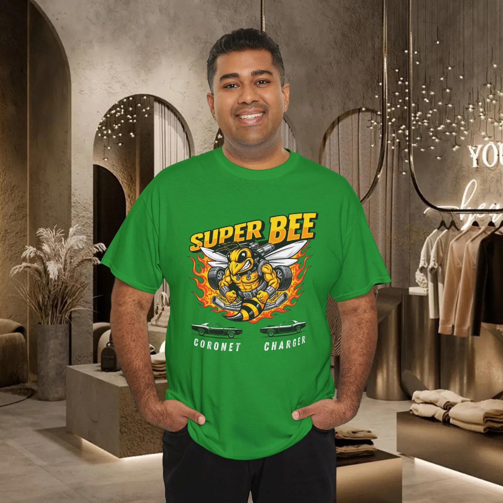 Mopar Super Bee Classic Muscle Car Cotton Unisex T-Shirt S