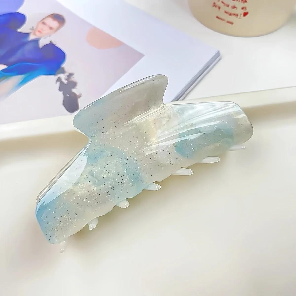 

Сладкая заколка для волос градиентного цвета для женщин элегантная заколка-акула модная заколка-краб для волос аксессуары для волос