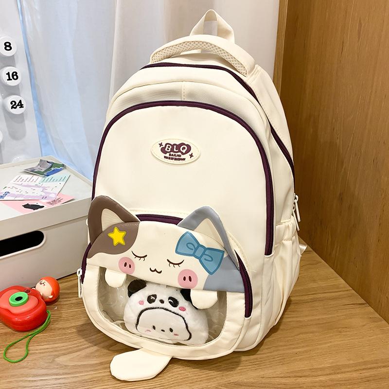 Children's Schoolbag, Primary School Students and Girls Are Cute and High-value Cats, Kindergarten Small Backpacks, Fashionable Backpacks.