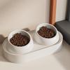 JINGRUIXIANG Elevated Cat Feeding Bowl with Neck Protection