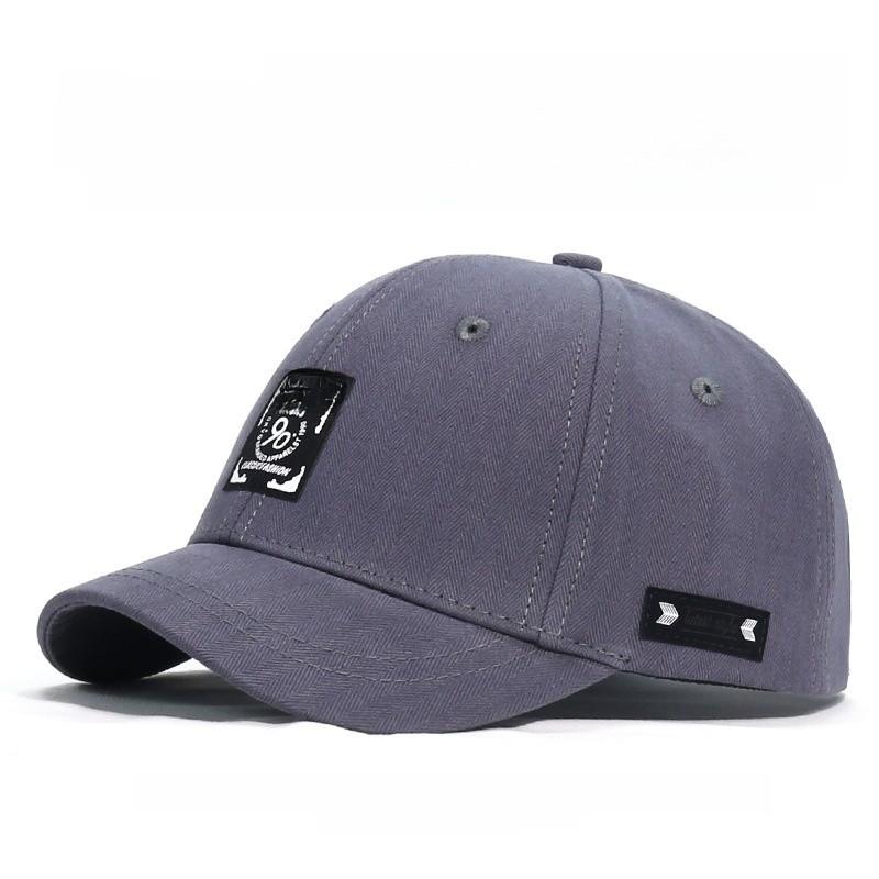 Cotton Letter Embroidery Baseball Cap With Short Brim For Men And Women 2024 Spring Fashion