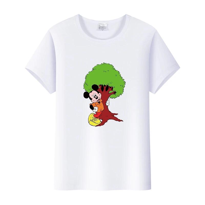 Kawaii Summer Short Sleeve t-shirt Cartoon Tshirt Female Top Loose Tee Mickey Mouse Graphic Clothes Gift Unisex