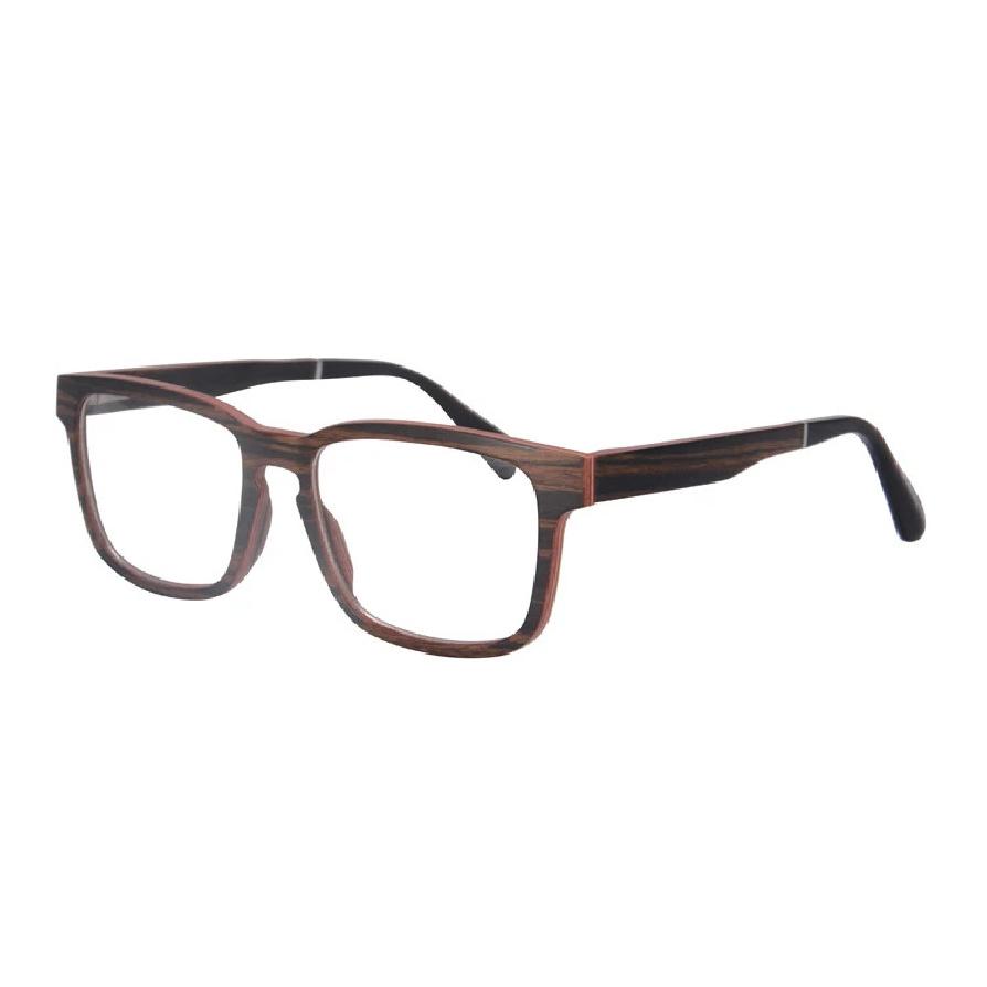 Men s glasses nature wooden eyewear Ebony Zebra wood hand made prescription glasses myopia  blue light computer glasses custom frame only