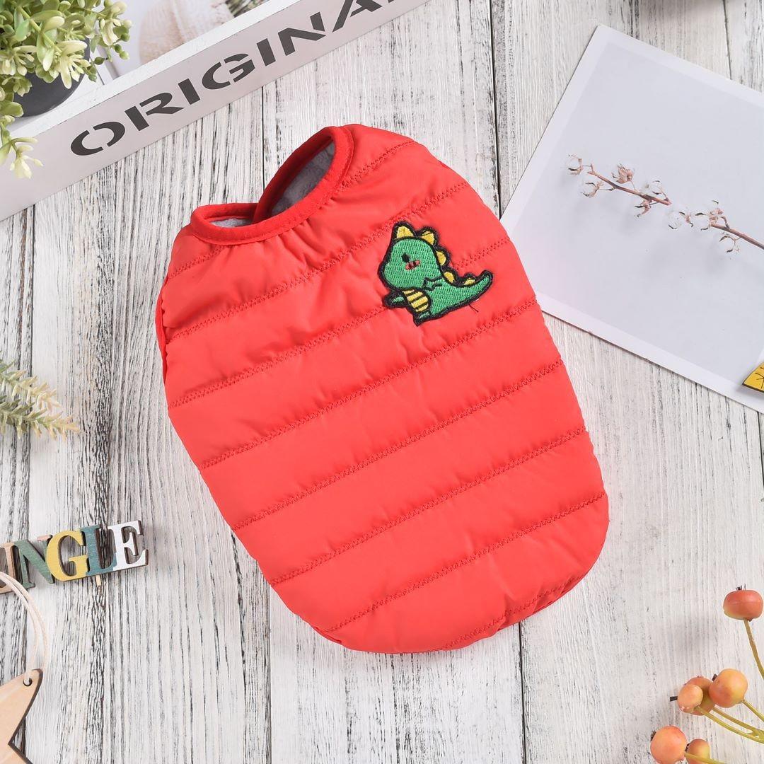 

Двубортный жилет, хлопковый жилет, зимняя одежда для домашних животных XS красный