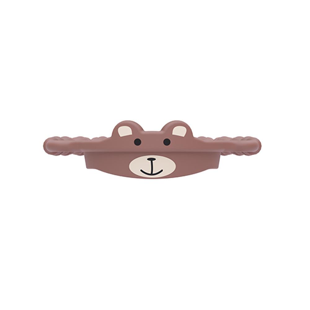 

Universal Silicone Cup Sleeve with Cute Cartoon Strap - Adorable & Secure Handle for 7cm Mugs коричневый