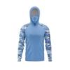 Fishing hooded sweatshirt swimming sun protection UV-blocking mask fish-shaped top equipment set hat-wearing fishing attire