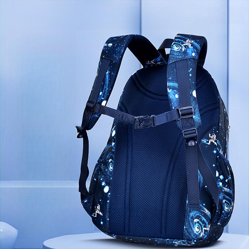 Neuer Sesamstraße Baby Grundschulrucksack für Jungen, Seiten-Kühlschrank-Stil Leichter Kinderrucksack Schultasche