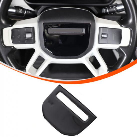 Glossy Black Steering Wheel  Trim Sticker For Land Rover Defender L663 20-24