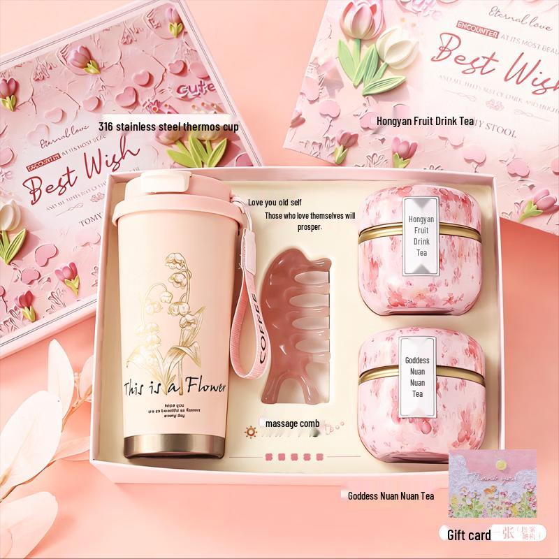 Mother s Day Lily of the Valley Thermos Gift Set