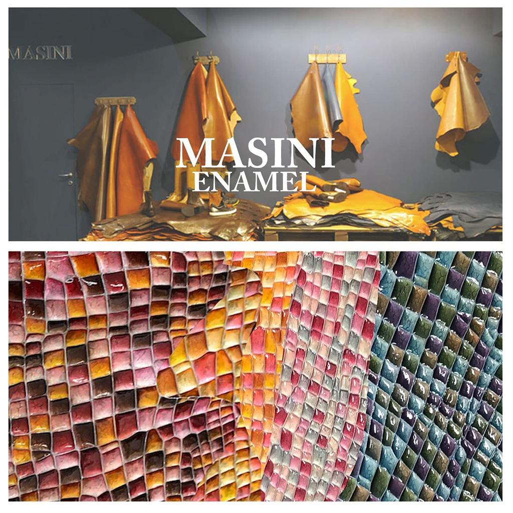 [FRANCK ROSSINI] Italian LIFE (MASINI) calfskin leather wallet, featured in Weekly Bunshun magazine. Align women's long wallet, enamel, multi-color, b