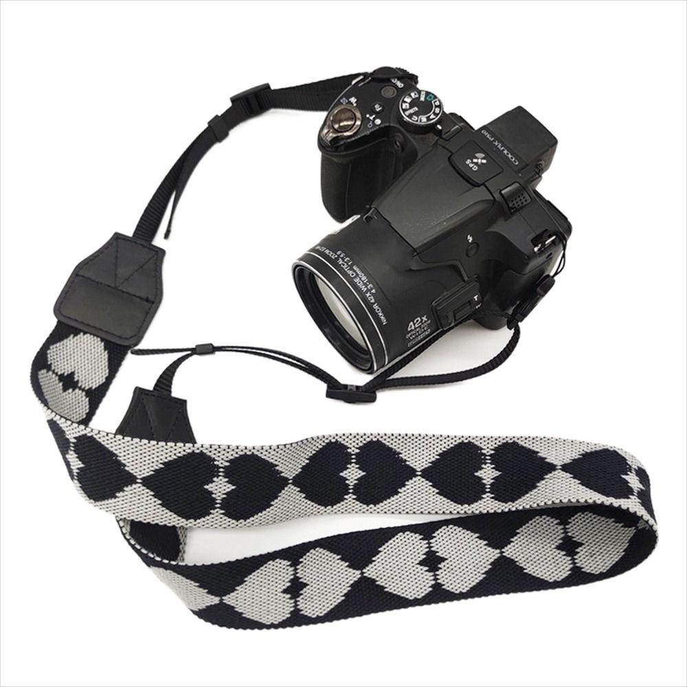 Vintage Camera Neck Belt Love Heart Camera Shoulder Strap Durable   SLR Camera