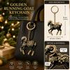 Ornate Goat Key Ring Acrylic Goat Bag Charm New Year Gift Goat Keychain  Festive Occasions